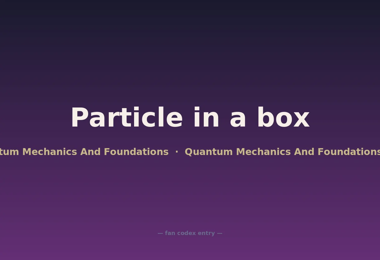 Particle in a box